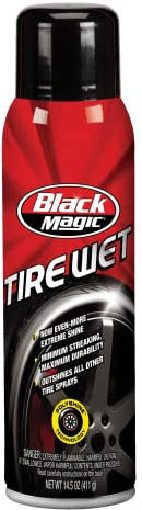 Black Magic (BC23220-6PK) Tire Wet Dressing - 14.5 oz. Aerosol, (Pack of 6)