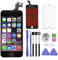SNIDII Kompatibel mit iPhone 5c LCD Bildschirm Ersatz Schwarz 4 Zoll Montage Full Set 3D Touch LCD Display Digitizer Rahmen Ersatz mit Reparatur Werkzeug Kit Displayschutzfolie