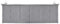 Homgoday Gartenbankauflage Bankauflage Bankkissen Sitzauflage Sitzkissen Bankpolster Sitzpolster Auflage für Gartenbank Gartenschaukeln Grau 150x50x3 cm Oxford-Gewebe