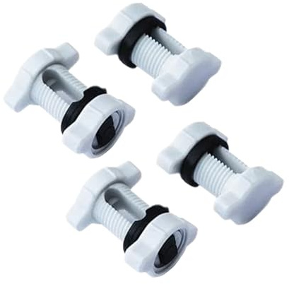 Morsetto Per Cavi Block Fix In Nylon Bianco 4 Pz.