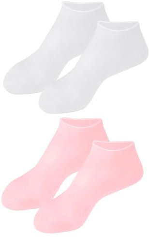 BELLIFFY Foot Care Moisturizing Socks 2 Pairs l Size 38-40 Skin-Friendly Exfoliating Foot Cover for Dry Cracked Heels Spa Use for Women