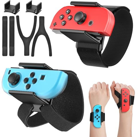 [Für Switch 2/1] Armband Kompatibel mit Nintendo Switch 2 für Just Dance 2026 2025 2024, Hülle Freundlich Joypad, Armbänder für Nintendo Switch 2/Switch/OLED, Handgelenkriemen für Zumba Burn It Up