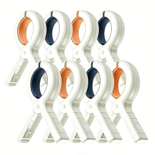 Beach Towel Clips-8Pcs Large Towel Clips for Sun Loungers | Windproof Sunbed Clips,Non-Slip Towel Pegs,Strong Grip Clothes Pegs for Laundry Hanging Quick Drying