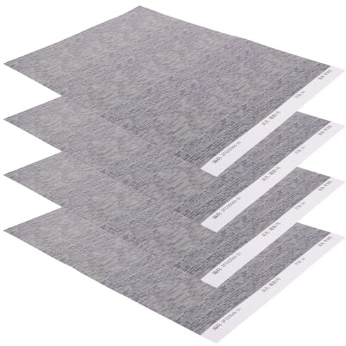Angoily Autocollants Muraux en PVC Effet Briques pour Maquettes de Sable et Maisons de Poupées, 4 Pièces, Auto-adhésifs, Résistants la Décoloration, Décor Moderne et Rétro