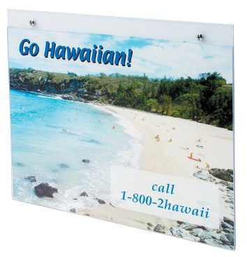 Deflecto A3 Landscape Wall Sign Holder