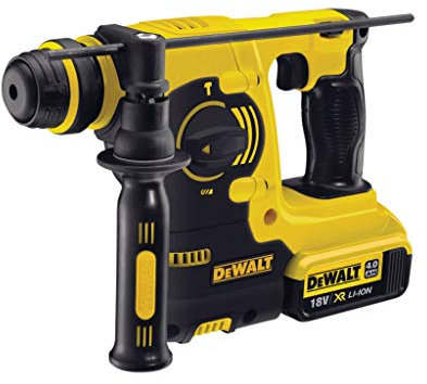DeWalt 18V XR Lithium-Ion SDS Plus Rotary Hammer Drill includes 2 x 4Ah Batteries Yellow/Black