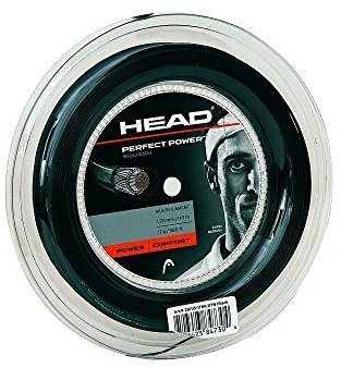 HEAD Perfect Power - Carrete para raqueta de squash (17 L), color negro