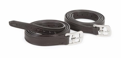 Shires Easy Care Non Stretch Stirrup Leathers - 54 Havana