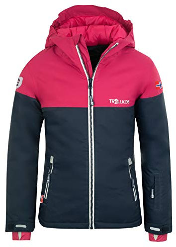 Trollkids Girls Hallingdal Jacket 116, Navy/pink