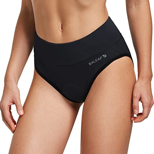 baleaf Culotte Vélo Rembourrée Short Vélo Femme Cuissard Vélo Femme sous-vêtement de Cyclisme Rembourré avec Gel 3D pour Femmes-Noir-M
