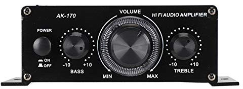 Sxhlseller 20W + 20W 47K Résolution 12V AK170 Mini Amplificateur de Puissance avec Faible Taux de Distorsion pour l'audio