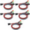 YINETTECH 5PCS Desktop Computer Case Motherboard On/Off/Reset/HDD Switch Power Cord Power Button Switch Cable ATX Case Front Bezel Wire with Red Green LED Indicator Light 65cm