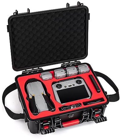 STARTRC Tasche für DJI Air 3 /Air 3S Zubehör,wasserdichte Hardshell Aufbewahrungs Koffer für DJI Air 3 Fly More Combo mit DJI RC 2/RC-N2 Fernbedienung,Drohne Tragetasche mit Schultergurt