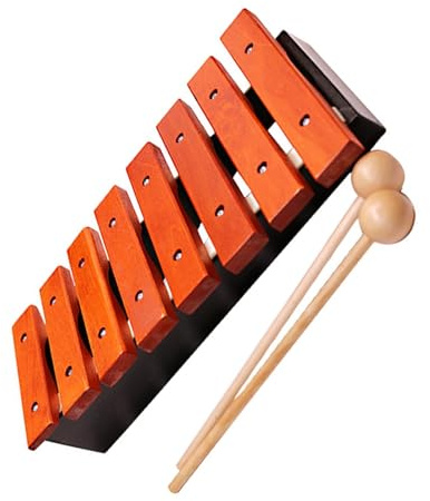Nybörjare Klockspel Redwood Liten 8-ton Trä Utsökt Glockenspiel Slagverk Instrument