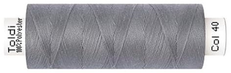 Gütermann Nähgarn Allesnäher TOLDI | 500m | Nähmaschinengarn | 40 Farben (040 grau)