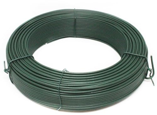 Linxor - Fil de Tension en Acier galvanisé plastifié pour Grillage ou Autre - 100 m x 2.2mm Ø - Vert