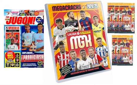 Megacracks 2024 2025 (1 Archivador + 5 sobres + Revista Jugón)