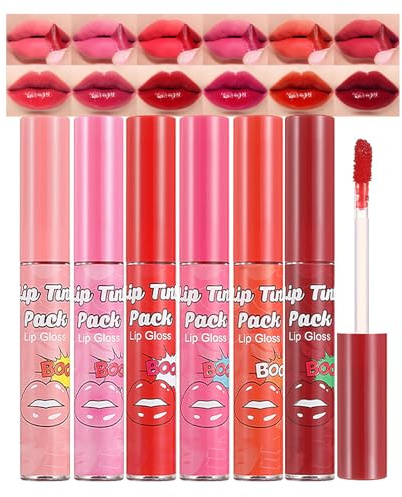 Peel Off Lip Liner Stain, 6 färger läpliner-tatuering med matt finish, vattentät och torkbeständig läppstift, högpigmenterat läppglans Stay On All Day, långvarig avtagbar läppfläck