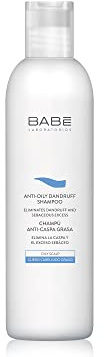 Laboratorios Babé - Champú Anticaspa 250 ml, Pelo Graso, Dermatitis Seborreica, Elimina la Caspa, Seborregulador, Combate el Picor del Cuero Cabelludo