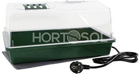 HORTOSOL 20w Zimmergewächshaus beheizt 37,5x24x19 cm