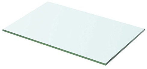 Tidyard Regalboden Glasregalboden Glasregal Glasablage Badablage Duschablage Glasboden Wandablage Badregal für Badezimmer, Glas Transparent 50 cm x 25 cm