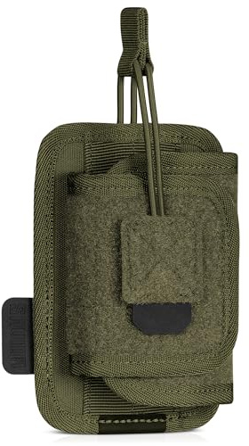 Savior Equipment Tactical Pistol Holder Revolver Holster Universal Carrier to Fit Most Handguns with Mounted Light/Laser/Sight/Optics, Paracord Retention Strap, Hook-Backed Panel