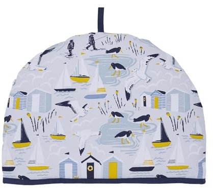 Ulster Weavers Beach Hut & Nautical Tea Cosy (35 x 35 x 27cm) 100% Cotton, Teapot Warmer, Tea Pot Cover, Anchor/Seagull/Sailing/Seaside/Seashore Themed, SS7BESTADY1ZZ