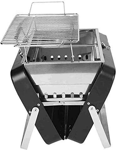 Tragbarer Holzkohlegrill - Mini-Grill für den Außenbereich, faltbarer BBQ-Grill, Tischgrill, Grillgrube für den Außenbereich, für Camping, Garten, Hinterhof, Kochpicknick
