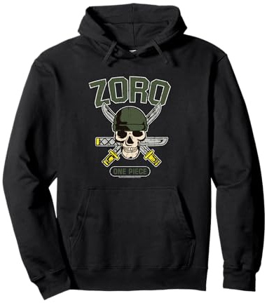 Sombrero de paja de una pieza con el logotipo de Roronoa Zoro Sudadera con Capucha