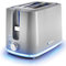 2 Slice Illuminating Toaster - Grey - Variable Width Function - Cancel/Reheat/Defrost functions - High Lift Eject - Removable Crumb Tray
