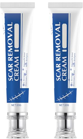TEHJAM 2 Piezas Crema Para Cicatrices,Desvanece Las Estrías,Protege y Repara La Textura De La Piel y Restaura Un Aspecto Suave