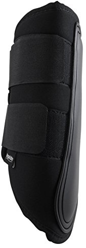 Requisite Unisex Horse Brushing Boots Sports Medicine Black Cob