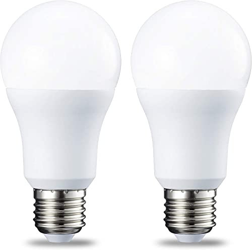 Amazon Basics LED-Leuchtmittel, Edison-Schraubgewinde E27, 10 W (entspricht 75-W-Glühbirne), Kaltweiß, nicht dimmbar, 2er-Pack