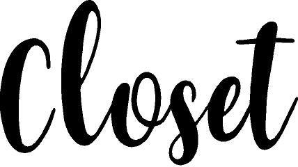 CreativeSigns Designs Door Vinyl Decal - Pantry, Restroom, Closet, Laundry, Office, Toilettes, Bathroom (Black)