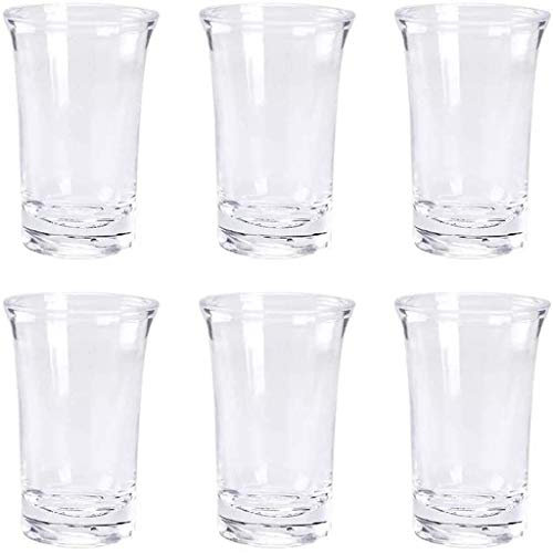 Shot Glass Dispenser sex sätt, Great Party gåva, Multiple 6 snapsglas dispenser och Holder Carrier Caddy spritflaskor Dispenser pourer Dricka Spel (Color : Glass)