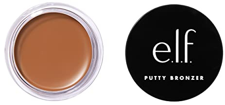 e.l.f. Putty Bronzer, Formule crémeuse et hautement pigmentée, Crée un éclat bronzé longue durée, Enrichi à l'huile d'argan et à la vitamine E, Golden Daze, 10 g (0,35 oz)