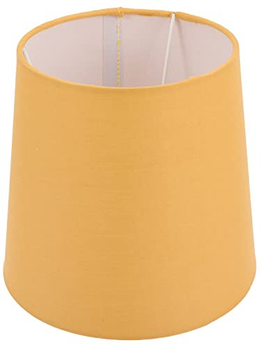 SOLUSTRE Stoff Tischlampe Lampenschirm E14 Nachttischlampe Schirm Gelb Lampe Stoffschirm Pendelleuchte Deckenleuchte Stehlampe Schreibtischleuchte Schutzhülle Schlafzimmer Wohnzimmer