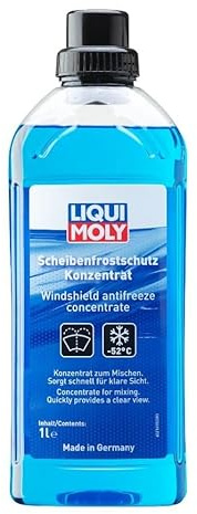 LIQUI MOLY Scheibenfrostschutz Konzentrat 1L I Reinigendes Frostschutz Konzentrat für sekundenschnelle klare Sicht I Temperaturen bis ca. -52 °C I LED- bzw. Xenon-Scheinwerfer geeignet Art.-Nr. 21678