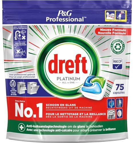 Dreft Platinum All In One Geschirrspüler Tabletten Regular 75 Stück