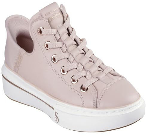 Skechers Damen Snoop Dogg:Snoop One-og Slip-ins aus Leder Sneaker, Blush Leather/Mesh/Rose Gold Trim, 38 EU