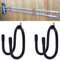 2 Pack Pool Pole Hanger/Hook, Pool Cleaning Tool Holder and Organizer for Pool Poles, Skimmers, Leaf Rakes, Nets, Brushes, Hose, use to Hang Pool Accessories on Pool Fence / Wall, is Rust Resistant