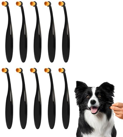Cepillo removedor de manchas de lágrimas | Cepillo de lágrimas para perros | Cepillo de limpieza de ojos de mascotas, peine de aseo suave y cómodo para mascotas con mango ergonómico para perros y