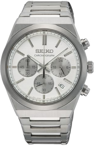 Seiko Herren-Uhr Chronograph mit Edelstahlband SSB451P1