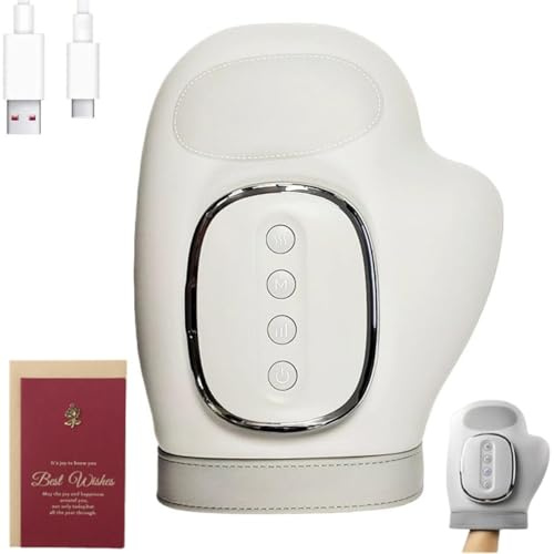 Gant Thérapeutique Alivura – Soulagement Instantané, Masseur de Mains sans Fil avec Chaleur et Compression D'air, Masseur de Doigts pour L'arthrite et Le Syndrome Du Canal Carpien avec 3 Modes