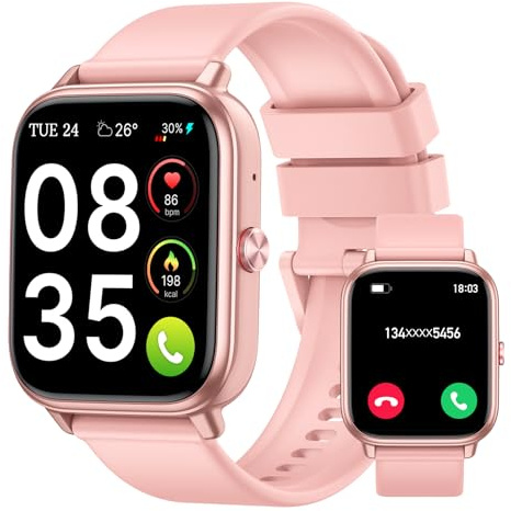Smartwatch Uomo Donna, 1.83HD Orologio con Chiamate Bluetooth, 110+ Modalità Sportive, Fitness Tracker con Batteria da 1000mAh, Autonomia 20 Giorni, Impermeabile IP68 Smartwatch per Android/iOS