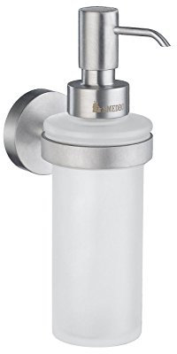 Smedbo Seifenspender, massiver Messingkern/Kupfer, Chrom, 6,2 x 9,5 x 23,5 cm