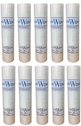 Reverse Osmosis 10 PP Sediment Water Filter Cartridges 10 pack of 5 Micron water filters (Reverse Osmosis/Water Fed Pole/Hard Well water treatment)