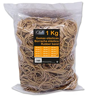 Bismark 152132 - Bolsa con gomas elásticas de 20 cm, 1 kg (320518)