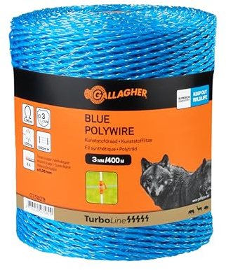 Filo Turboline blu Gallagher per animali selvatici e cinghiali Corda Blu 400 metri