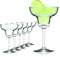Sahm Margarita Gläser 6er Set - 270ml Hochwertiges Margarita Glas - Cocktailgläser Set - Ideal auch als Eisbecher Glas